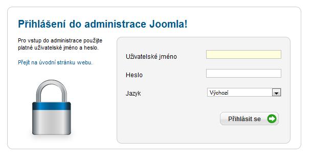 administrace joomla